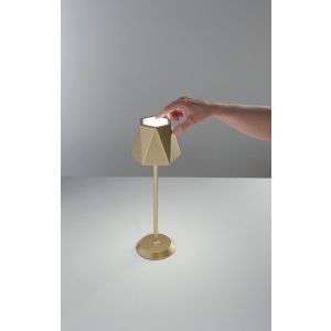 Fabas Luce LED-Akku-Tischleuchte KATY Gold matt 3678-30-189
