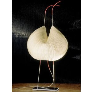 Poul Poul Leuchte von Ingo Maurer, handgefertigt aus Papier, Metall, Edelstahl und Silikon, stufenlos dimmbar, einzigartiges organisches Design.