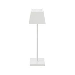 Melzer mit ORANGE | Tischleuchten Akku Lichthaus | LED-Akku-Tischleuchte weiß ONE