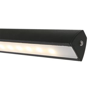 Steinhauer Lighting LED-Wandleuchte LITHO LED Schwarz 60 cm 2431ZW