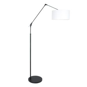 Steinhauer Lighting Stehleuchte PRESTIGE CHIC Schwarz Weiß 40 cm 8112ZW