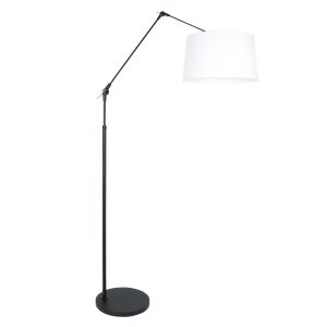 Steinhauer Lighting Stehleuchte PRESTIGE CHIC Schwarz Weiß 45 cm 8183ZW