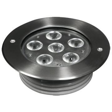 LED-Bodeneinbaustrahler IP67 R240V 6x3W 45° WW silber