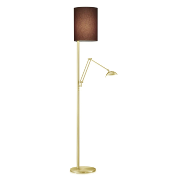 Kira Stehlampe mit Lesearme Messing