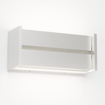 IP44.de LED-Wand-/Deckenaußenleuchte SLAT 16W weiß 91130-WH