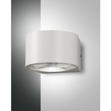 Fabas Luce LED-Wandleuchte LAO weiß (zweiseitig) 3603-22-102