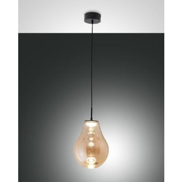 LED-Pendelleuchte Noa Schwarz Amber 