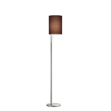 GKS Knapstein LED-Deckenfluter KIRA Nickel matt/Chintz Taupe 41.953.05-11