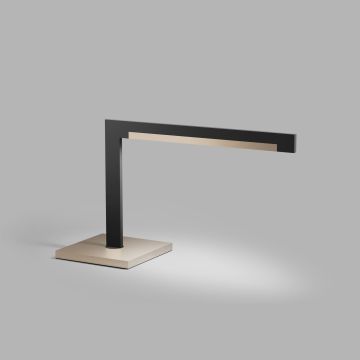 Light-Point LED-Schreibtischleuchte INLAY T2 LINEAR Schwarz/Satin Gold 900050 Porsche Design