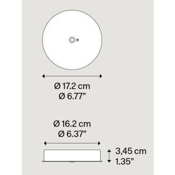 Lodes 6er Deckenbaldachin schwarz für zentralen Auslass (für IVY V) R07L06 2000