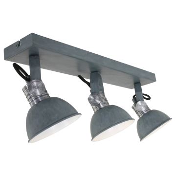 Steinhauer Lighting LED-Spot BROOKLYN Grau 3-flammig 2134GR