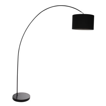 Steinhauer Lighting Bogenleuchte SOLVA Schwarz 7976ZW