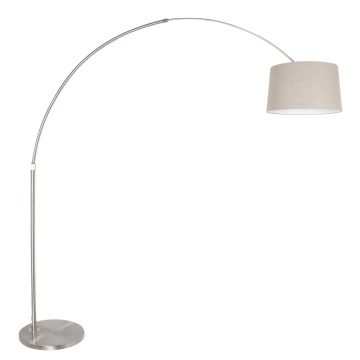 Steinhauer Lighting Bogenleuchte SPARKLED LIGHT Silber Grau 42 cm 9676ST