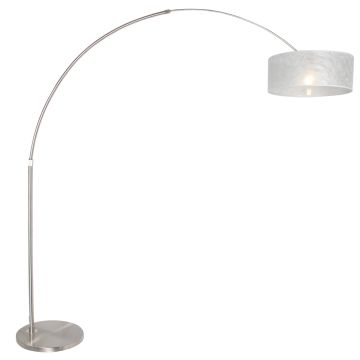 Steinhauer Lighting Bogenleuchte SPARKLED LIGHT Silber Silber 50 cm 9680ST