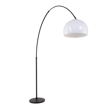 Steinhauer Lighting Bogenleuchte SPARKLED LIGHT Schwarz Weiß 50 cm 9831ZW