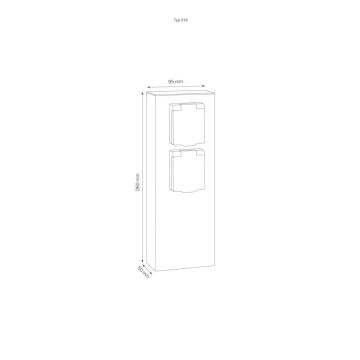 LCD 2-fach Steckdosensäule 017