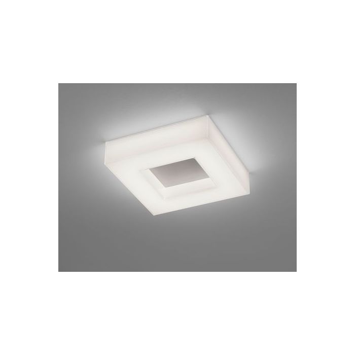 Helestra LED-Wand-/Deckenleuchte COSI 30x30cm Nickel matt 15/2105.06