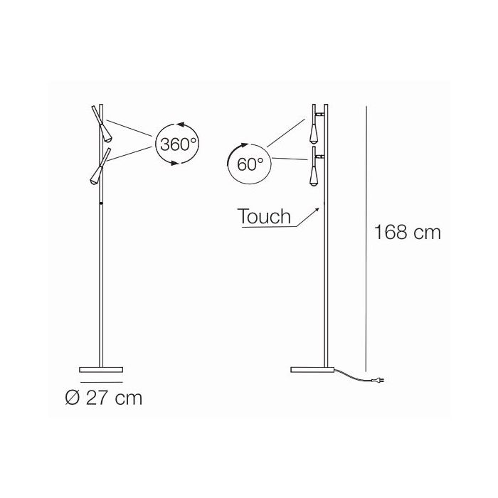 Elesi Luce LED-Stehleuchte Iconic Floor Lamp 4704