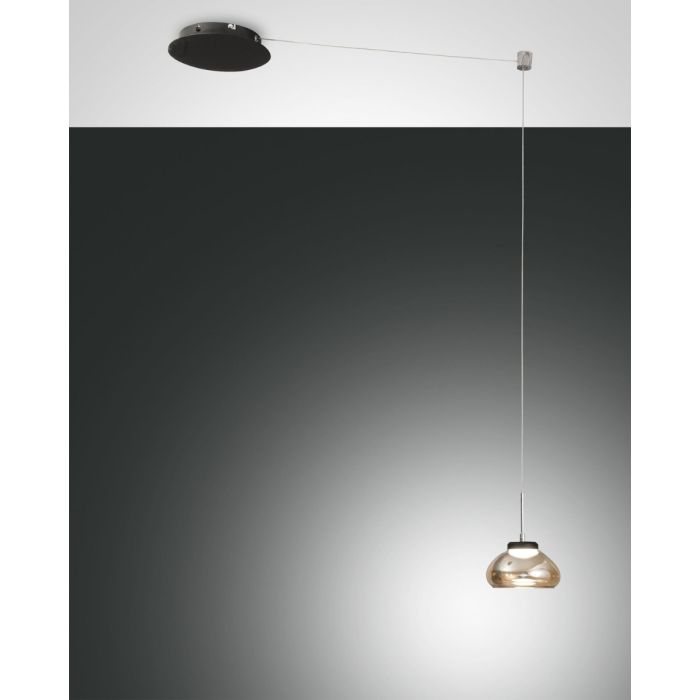 Fabas Luce LED-Pendelleuchte ARABELLA amber 3547-41-125