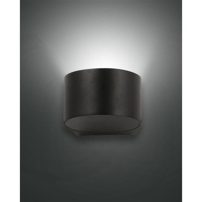 Fabas Luce LED-Wandleuchte LAO schwarz (einseitig) 3603-21-101