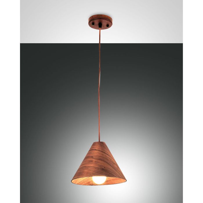 Fabas Luce Pendelleuchte ESINO 25cm Walnuss 3630-40-130