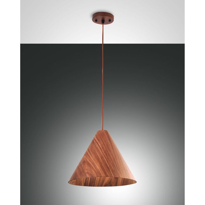 Fabas Luce Pendelleuchte ESINO 33cm Walnuss 3630-45-130