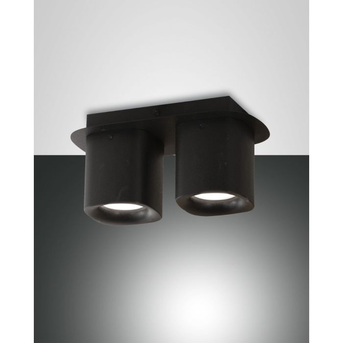 Fabas Luce 2er-Spot SMOOTH schwarz 3555-82-101