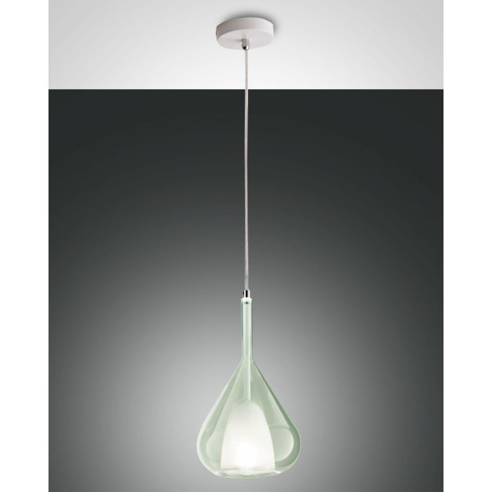 Fabas Luce Pendelleuchte LILA Transparent Grün 3481-40-140