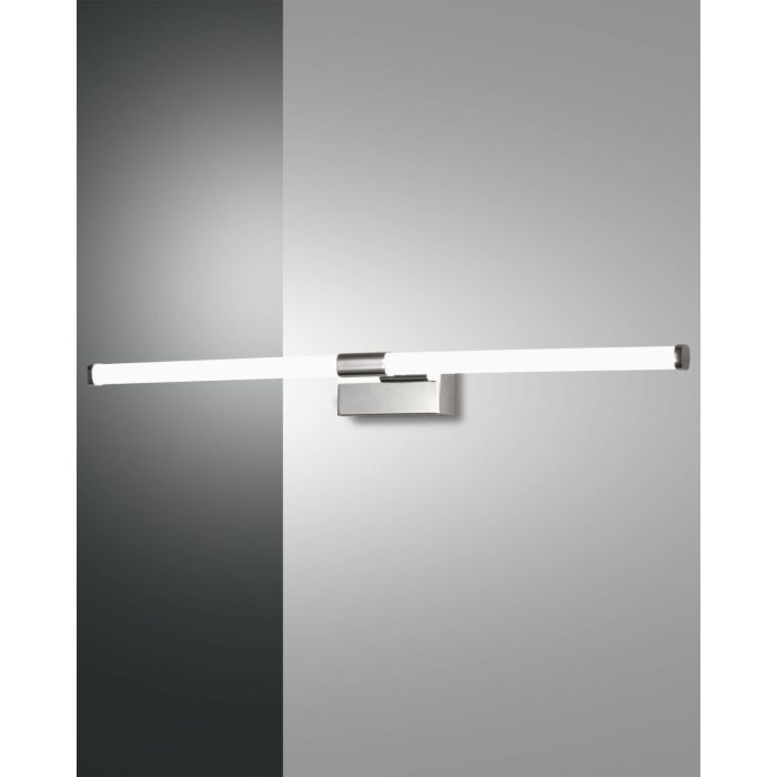 Fabas Luce LED-Spiegelleuchte AGO Chrom 61,5 cm 3720-26-138