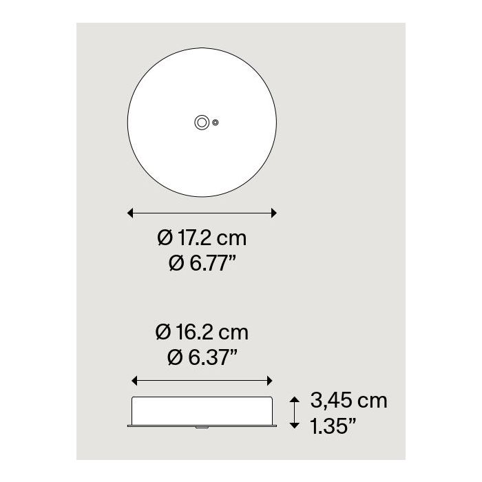 Lodes 6er Deckenbaldachin schwarz für zentralen Auslass (für IVY V) R07L06 2000