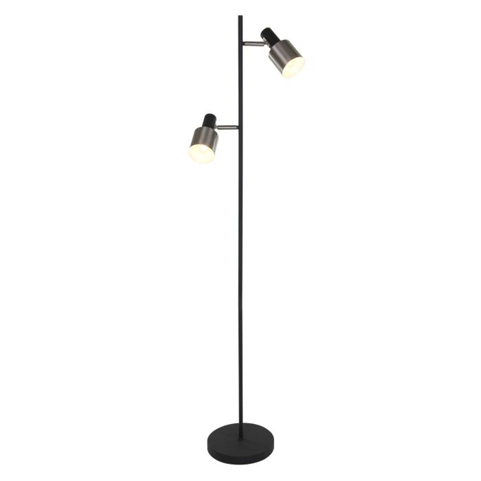 Steinhauer Lighting Stehleuchte FJORGARD Schwarz matt 1702ZW