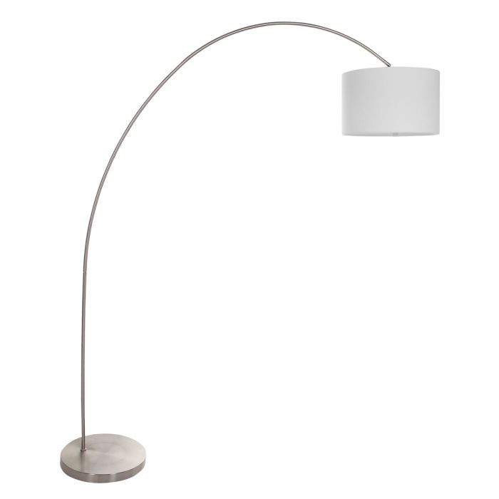 Steinhauer Lighting Bogenleuchte SOLVA Silber 7977ST