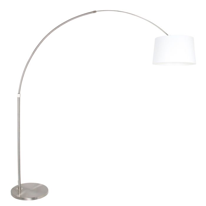 Steinhauer Lighting Bogenleuchte SPARKLED LIGHT Silber Weiß 42 cm 9674ST