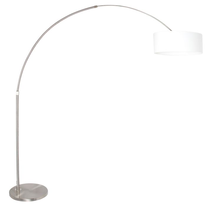 Steinhauer Lighting Bogenleuchte SPARKLED LIGHT Silber Weiß 42 cm 9679ST