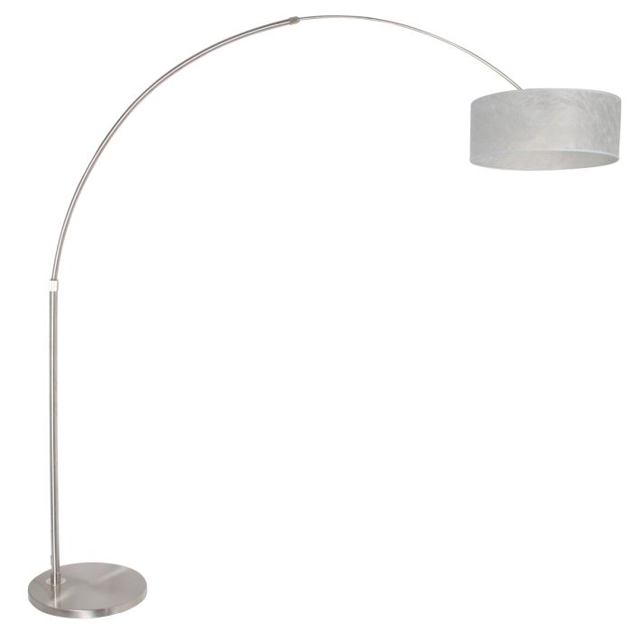 Steinhauer Lighting Bogenleuchte SPARKLED LIGHT Silber Silber 50 cm 9680ST