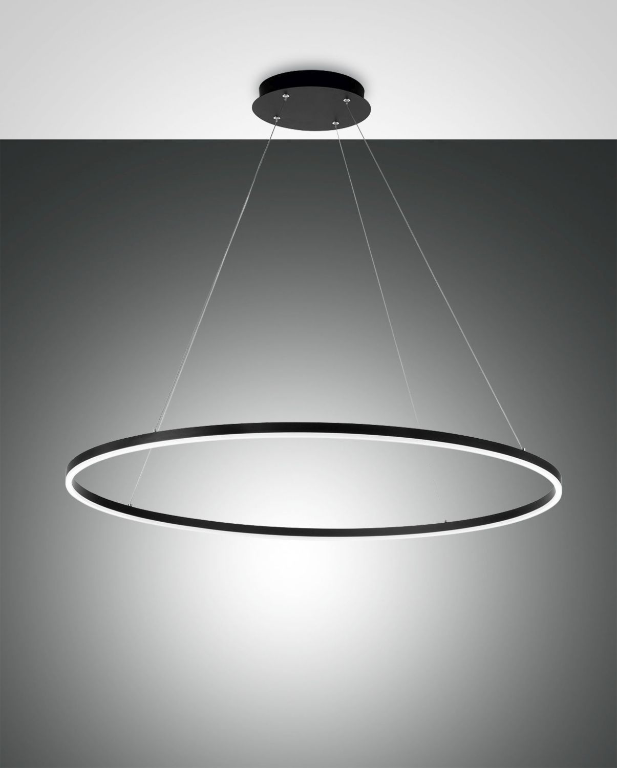 Fabas Luce LED-Pendelleuchte GIOTTO schwarz 60cm 3508-42-101 8019282533221