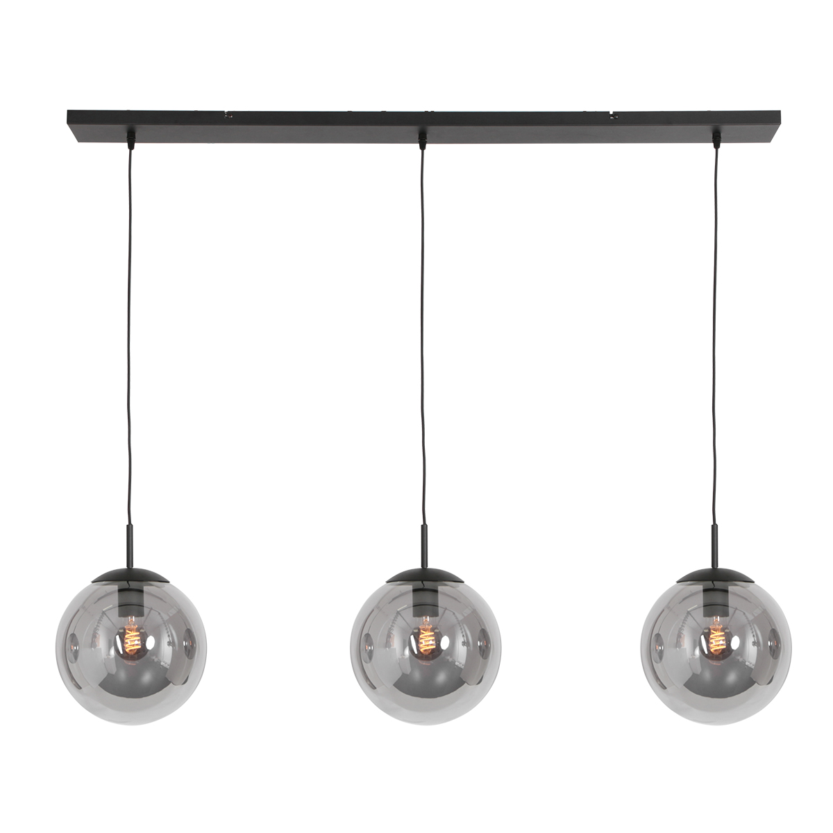 Steinhauer Lighting Pendelleuchte BOLLIQUE Schwarz 120cm 3122ZW 8712746147100