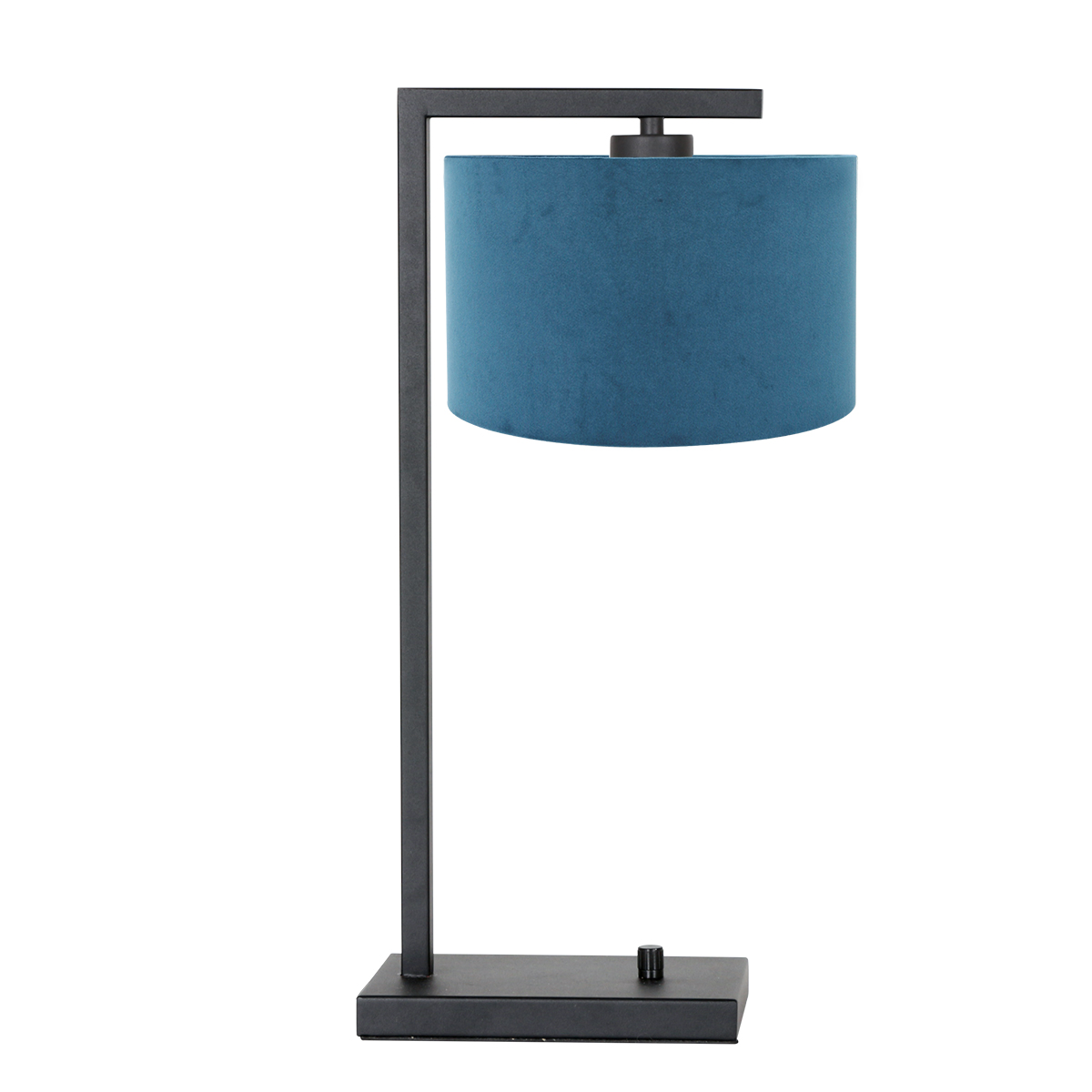 Steinhauer Lighting Tischleuchte STANG Blau Schwarz 48cm 7124ZW 8712746152111