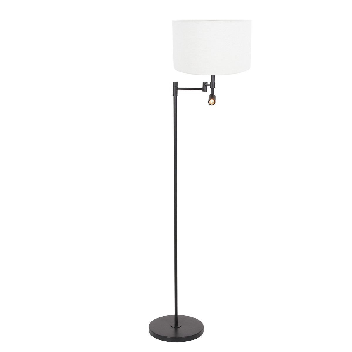 Steinhauer Lighting Stehleuchte STANG weiß Schwarz 140cm 7178ZW 8712746152418