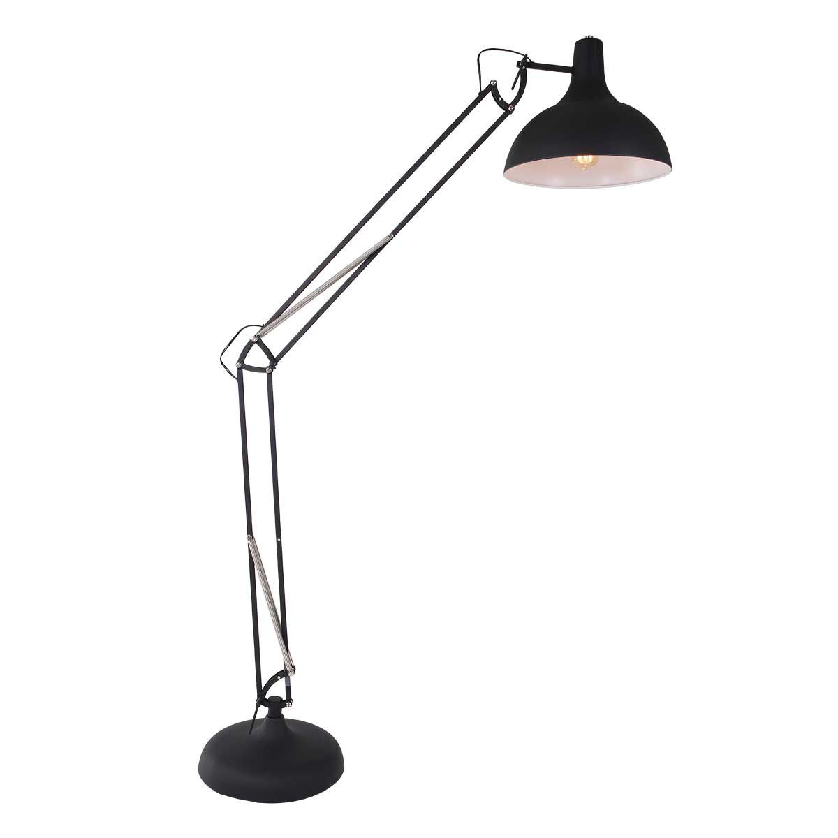 Steinhauer Lighting Stehleuchte OFFICE MAGNA Schwarz 7632ZW 8712746101577