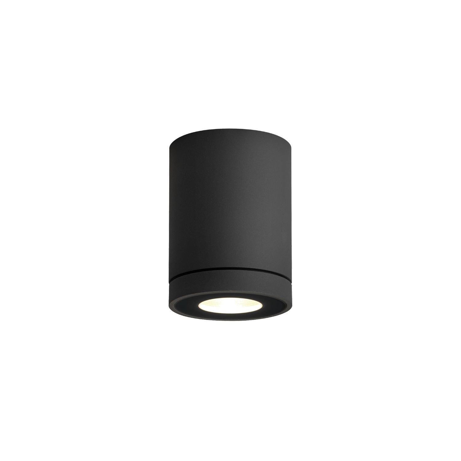 Wever & Ducré LED-Außenleuchte TUBE OUTDOOR CEILING SURF 1.0 - 3000K B schwarz 734364B5 5404037333493